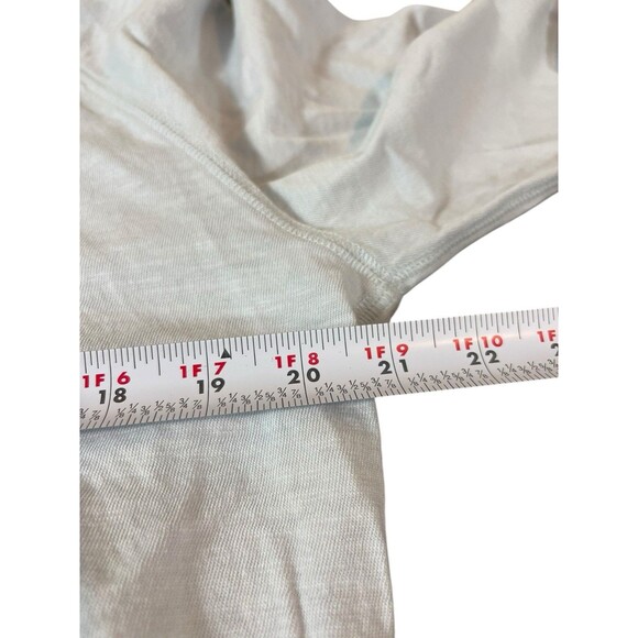 Vince Unisex Sweater L Light Blue Hoodie Pullover Slub Soft Cotton Athleisure - Picture 8 of 11